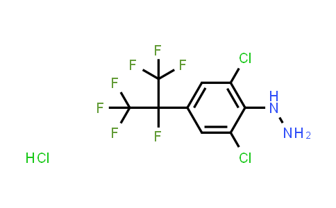 CAS No. 2007916-27-8, (2,6-dichloro-4-(perfluoropropan-2-yl)phenyl)hydrazine hydrochloride
