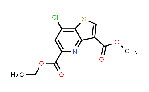 CAS No. 2007916-76-7, Thieno[3,2-b]pyridine-3,5-dicarboxylic acid, 7-chloro-, 5-ethyl 3-methyl ester