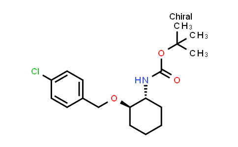 CAS No. 2007919-62-0, trans-tert-Butyl (2-((4-Chlorobenzyl)oxy)cyclohexyl)carbamate