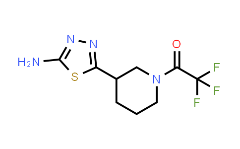 CAS No. 2007919-67-5, 1-(3-(5-Amino-1,3,4-Thiadiazol-2-Yl)Piperidin-1-Yl)-2,2,2-Trifluoroethanone