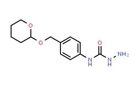 CAS No. 2007919-72-2, N-(4-(((tetrahydro-2H-pyran-2-yl)oxy)methyl)phenyl)hydrazinecarboxamide