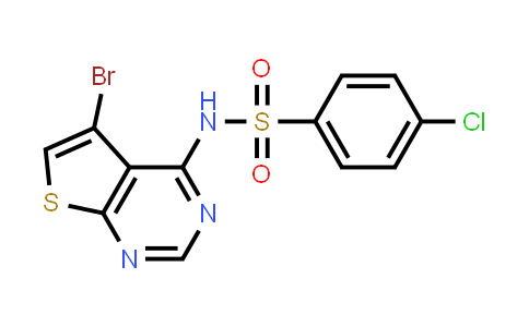 CAS No. 2007921-12-0, N-(5-bromothieno[2,3-d]pyrimidin-4-yl)-4-chlorobenzenesulfonamide