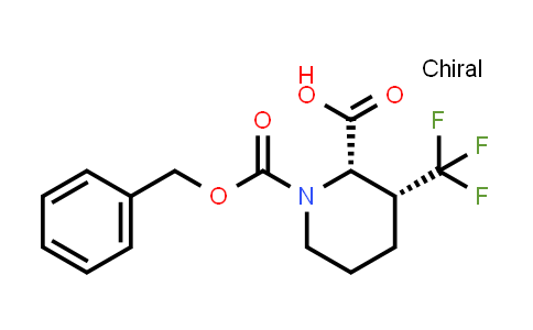 CAS No. 2008714-41-6, (2S,3R)-1-((Benzyloxy)carbonyl)-3-(trifluoromethyl)piperidine-2-carboxylic acid