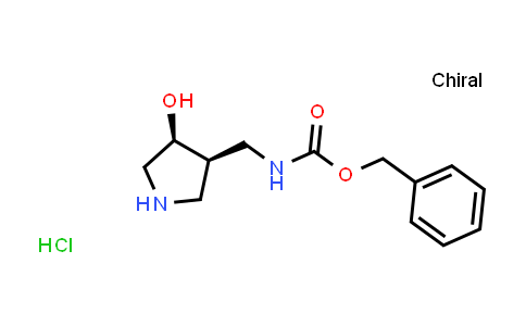 CAS No. 2008714-60-9, Benzyl (((3R,4S)-4-hydroxypyrrolidin-3-yl)methyl)carbamate hydrochloride