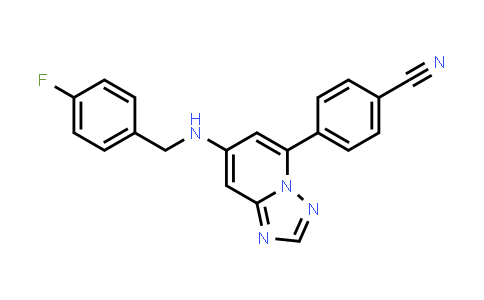 CAS No. 2009344-28-7, Benzonitrile, 4-[7-[[(4-fluorophenyl)methyl]amino][1,2,4]triazolo[1,5-a]pyridin-5-yl]-