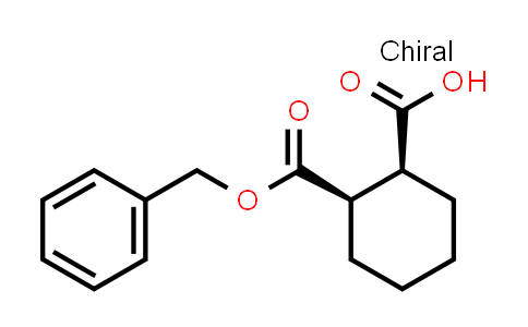CAS No. 200948-88-5, (1S,2R)-2-((benzyloxy)carbonyl)cyclohexane-1-carboxylic acid