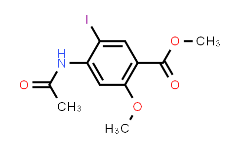 CAS No. 201214-53-1, Methyl 4-acetamido-5-iodo-2-methoxybenzoate