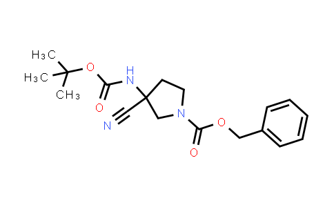 CAS No. 2013058-13-2, Benzyl 3-((tert-butoxycarbonyl)amino)-3-cyanopyrrolidine-1-carboxylate