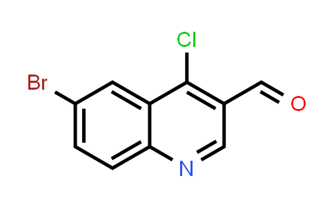 CAS No. 201420-31-7, 6-Bromo-4-chloroquinoline-3-carbaldehyde