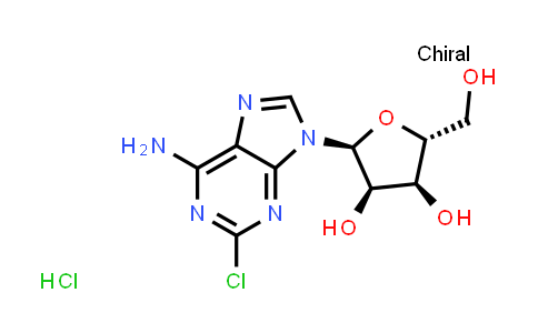 DY537820 | 2015222-38-3 | (2S,3R,4S,5R)-2-(6-Amino-2-chloro-9H-purin-9-yl)-5-(hydroxymethyl)tetrahydrofuran-3,4-diol hydrochloride