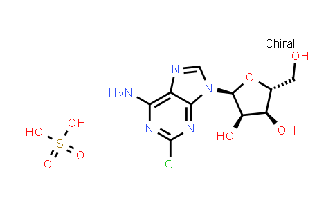 CAS No. 2015222-51-0, (2S,3R,4S,5R)-2-(6-Amino-2-chloro-9H-purin-9-yl)-5-(hydroxymethyl)tetrahydrofuran-3,4-diol sulfate