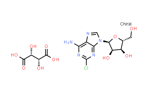 CAS No. 2015222-54-3, (2S,3R,4S,5R)-2-(6-Amino-2-chloro-9H-purin-9-yl)-5-(hydroxymethyl)tetrahydrofuran-3,4-diol (2R,3R)-2,3-dihydroxysuccinate