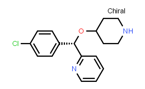 CAS No. 201594-84-5, (S)-2-((4-Chlorophenyl)(piperidin-4-yloxy)methyl)pyridine