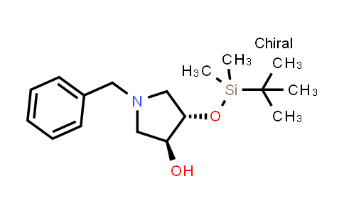 CAS No. 201601-50-5, (3S,4S)-1-Benzyl-4-[(tert-butyldimethylsilyl)oxy]pyrrolidin-3-ol