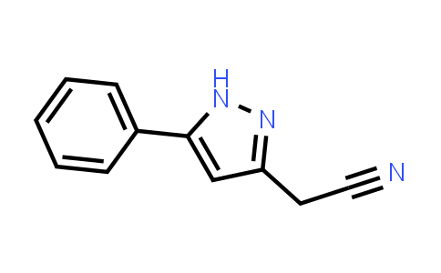 CAS No. 202129-57-5, 2-(5-Phenyl-1H-pyrazol-3-yl)acetonitrile