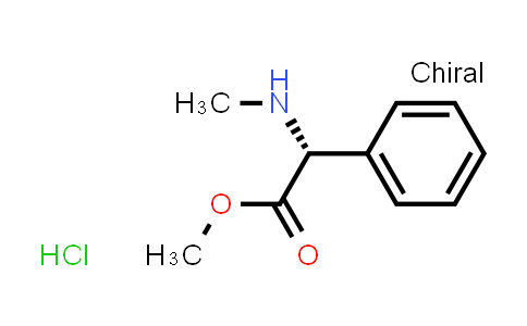 CAS No. 202273-59-4, Methyl (R)-2-(methylamino)-2-phenylacetate hydrochloride