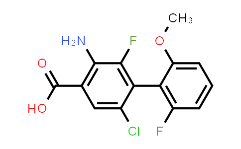 CAS No. 2022975-62-6, 3-Amino-6-chloro-2,2'-difluoro-6'-methoxy-[1,1'-biphenyl]-4-carboxylic acid