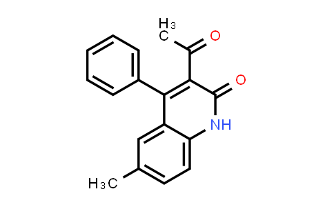 CAS No. 202331-94-0, 3-Acetyl-6-methyl-4-phenylquinolin-2(1H)-one