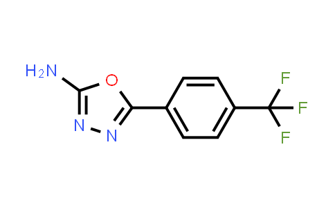 CAS No. 202823-23-2, 5-[4-(Trifluoromethyl)phenyl]-1,3,4-oxadiazol-2-amine