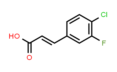 CAS No. 202982-66-9, 4-Chloro-3-fluorocinnamic acid