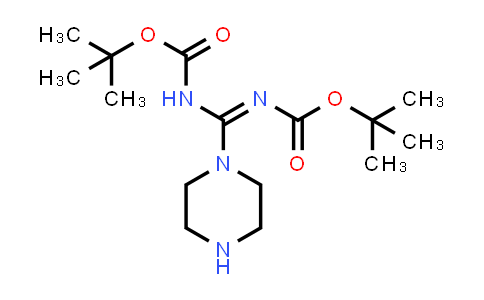 CAS No. 203258-20-2, [tert-Butoxycarbonylimino(piperazin-1-yl)methyl]carbamic acid tert-butyl ester