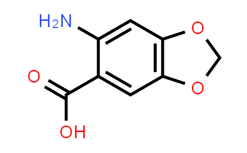 CAS No. 20332-16-5, 6-Aminobenzo[d][1,3]dioxole-5-carboxylic acid