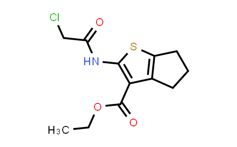 CAS No. 203385-15-3, Ethyl 2-(2-chloroacetamido)-5,6-dihydro-4H-cyclopenta[b]thiophene-3-carboxylate
