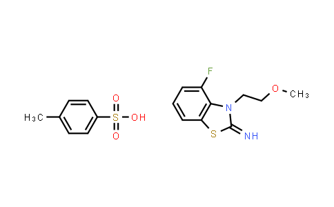 MC538100 | 2034153-20-1 | 4-Fluoro-3-(2-methoxyethyl)benzo[d]thiazol-2(3H)-imine 4-methylbenzenesulfonate