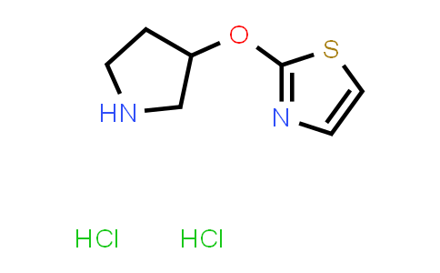 CAS No. 2034153-25-6, 2-(Pyrrolidin-3-yloxy)thiazole dihydrochloride