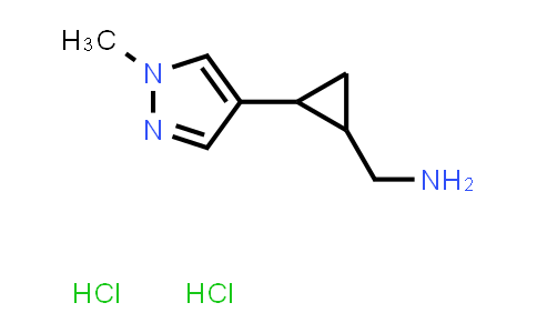 CAS No. 2034153-33-6, [2-(1-Methyl-1H-pyrazol-4-yl)cyclopropyl]methanamine dihydrochloride