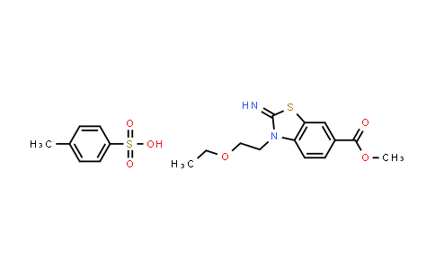 CAS No. 2034154-18-0, Methyl 3-(2-ethoxyethyl)-2-imino-2,3-dihydrobenzo[d]thiazole-6-carboxylate 4-methylbenzenesulfonate