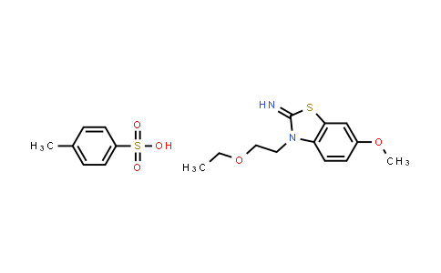 CAS No. 2034154-27-1, 3-(2-Ethoxyethyl)-6-methoxybenzo[d]thiazol-2(3H)-imine 4-methylbenzenesulfonate