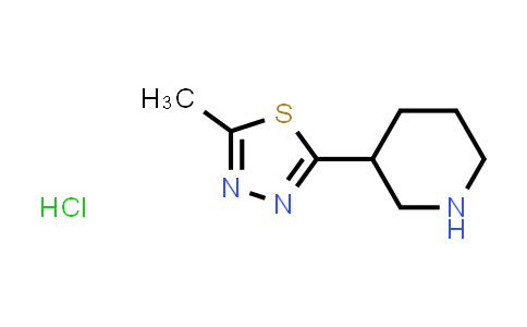 CAS No. 2034154-74-8, 3-(5-Methyl-1,3,4-thiadiazol-2-yl)piperidine hydrochloride