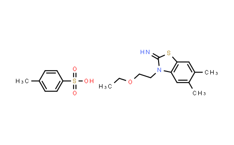CAS No. 2034154-94-2, 3-(2-Ethoxyethyl)-5,6-dimethylbenzo[d]thiazol-2(3H)-imine 4-methylbenzenesulfonate
