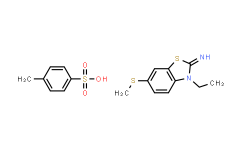 CAS No. 2034155-01-4, 3-Ethyl-6-(methylthio)benzo[d]thiazol-2(3H)-imine 4-methylbenzenesulfonate