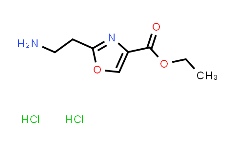 CAS No. 2034155-32-1, Ethyl 2-(2-aminoethyl)-1,3-oxazole-4-carboxylate dihydrochloride