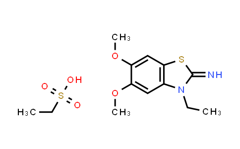 CAS No. 2034155-55-8, 3-Ethyl-5,6-dimethoxybenzo[d]thiazol-2(3H)-imine ethanesulfonate