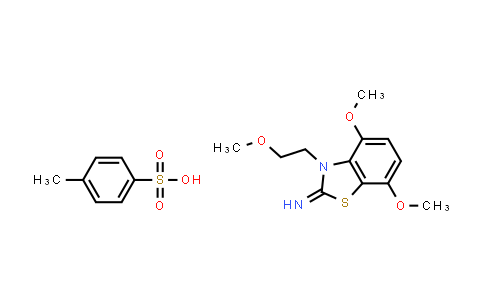 CAS No. 2034156-69-7, 4,7-Dimethoxy-3-(2-methoxyethyl)benzo[d]thiazol-2(3H)-imine 4-methylbenzenesulfonate