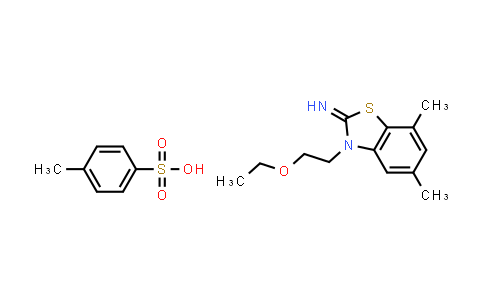 CAS No. 2034156-83-5, 3-(2-Ethoxyethyl)-5,7-dimethylbenzo[d]thiazol-2(3H)-imine 4-methylbenzenesulfonate