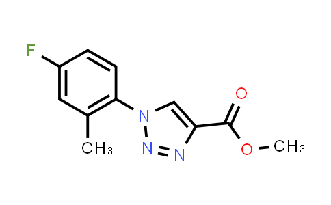 CAS No. 2034157-22-5, Methyl 1-(4-fluoro-2-methylphenyl)-1H-1,2,3-triazole-4-carboxylate