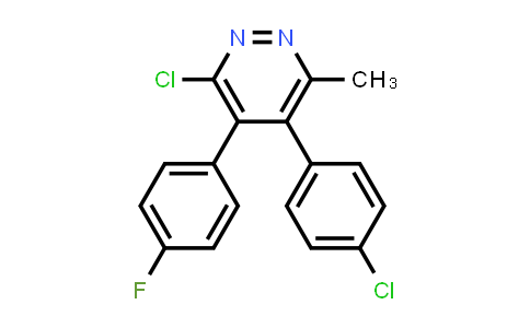 CAS No. 2034157-25-8, 3-Chloro-5-(4-chlorophenyl)-4-(4-fluorophenyl)-6-methylpyridazine