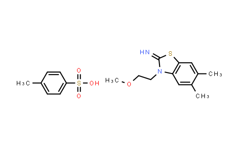 CAS No. 2034157-62-3, 3-(2-Methoxyethyl)-5,6-dimethylbenzo[d]thiazol-2(3H)-imine 4-methylbenzenesulfonate
