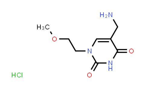 CAS No. 2034157-65-6, 5-(Aminomethyl)-1-(2-methoxyethyl)pyrimidine-2,4(1H,3H)-dione hydrochloride