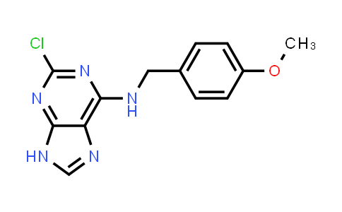 CAS No. 203436-09-3, 2-Chloro-N-(4-methoxybenzyl)-9H-purin-6-amine