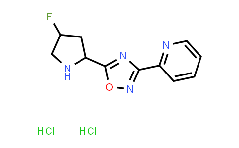 CAS No. 2034422-65-4, 2-[5-(4-Fluoropyrrolidin-2-yl)-1,2,4-oxadiazol-3-yl]pyridine dihydrochloride