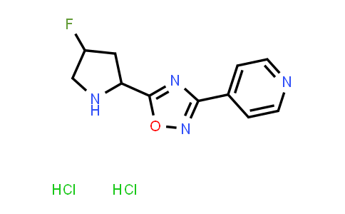 CAS No. 2034460-57-4, 4-[5-(4-Fluoropyrrolidin-2-yl)-1,2,4-oxadiazol-3-yl]pyridine dihydrochloride