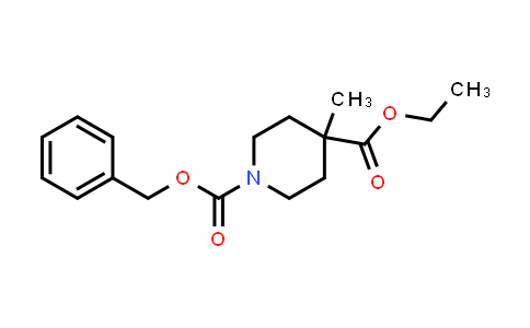 CAS No. 203521-95-3, 1-benzyl 4-ethyl 4-methylpiperidine-1,4-dicarboxylate