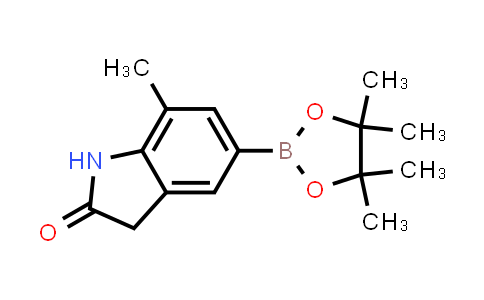 CAS No. 2036075-04-2, 7-Methyl-5-(4,4,5,5-tetramethyl-1,3,2-dioxaborolan-2-yl)indolin-2-one
