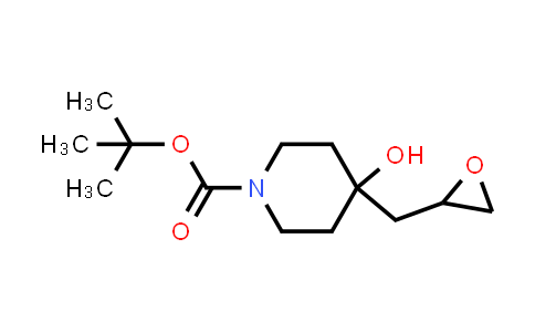 CAS No. 203662-52-6, 1-Piperidinecarboxylic acid, 4-hydroxy-4-(oxiranylmethyl)-, 1,1-dimethylethyl ester (9CI)