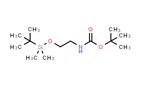 CAS No. 203738-69-6, tert-Butyl (2-((tert-butyldimethylsilyl)oxy)ethyl)carbamate